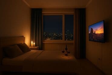 суточны квартира ош: 1 комната, Бытовая техника, Круглосуточное заселение, Кондиционер — 1