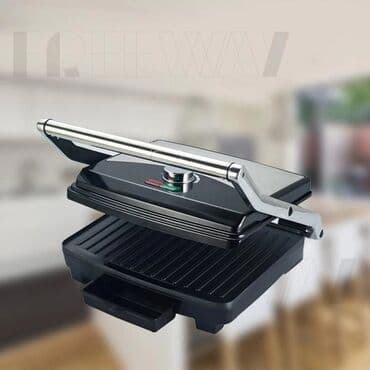 Гриль электрический для дома контактный прижимной для стейков с