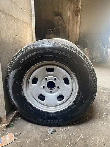 диска сатылат: Дөңгөлөктөр монтажда 265 / 70 / R 17, Жай, Колдонулган, Комплект, Жол тандабастар (АТ/МТ), Темир, тешиктери - 6 — 1