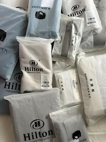 Матраска арналган каптамалар жана топперлер: Набор махровых полотенец Hilton Presidential Suite - Комплектация: 2 — 4