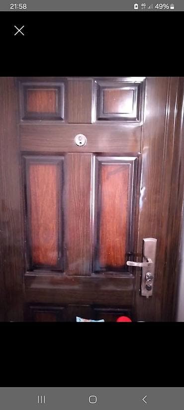 Металлические сейфовые двери: Двери для домов и квартир, Металлическая, Одностворчатая, Китайская, Правосторонняя, цвет - Коричневый — 1