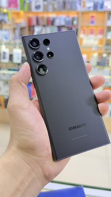 Samsung Galaxy S23 Ultra, Б/у, 512 ГБ, цвет - Черный, 1 SIM, eSIM