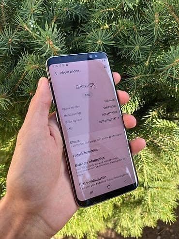samsung s: Samsung Galaxy S8, Б/у, 64 ГБ, цвет - Серебристый, 2 SIM — 1