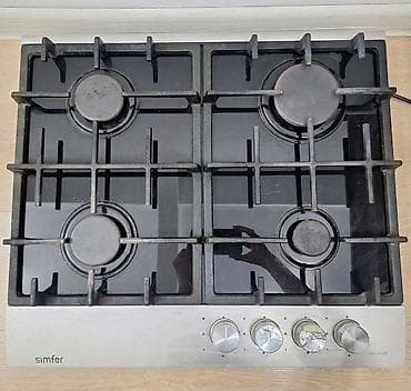Варочная газовая панель Simfer, модель H60V40SGB. - 4 конфорки: 1 — 3