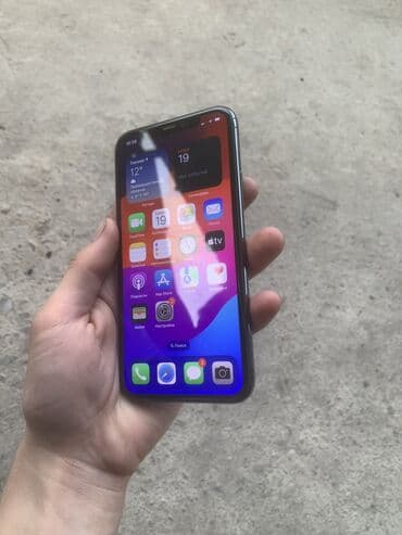 телефон айфон бишкек: IPhone 11 Pro, Колдонулган, 64 ГБ, Black Titanium, Кулакчындар, 72 % — 2