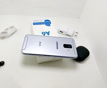 nokia 603: Samsung Galaxy A6, Б/у, 32 ГБ, цвет - Серебристый, 2 SIM — 2