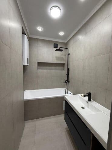 сдаю квартиру в мкрн тунгуч бишкек: 4 комнаты, 110 м², Элитка, 12 этаж, Евроремонт — 1