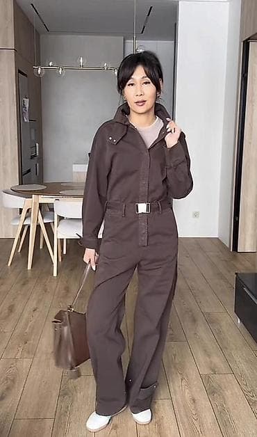 тактическая форма: Комбинезон ZARA, модель в стиле утилити. - Цвет: тёмно‑коричневый - — 1