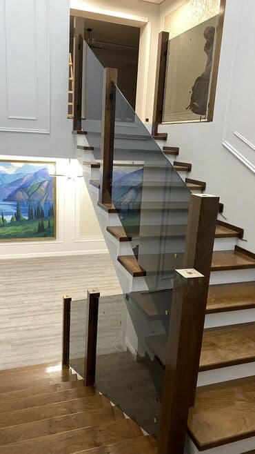 купить ковры бу: Деревянная лестница Для дома, Бесплатная доставка, Вид дерева: Лиственница, Стиль: Лофт — 2