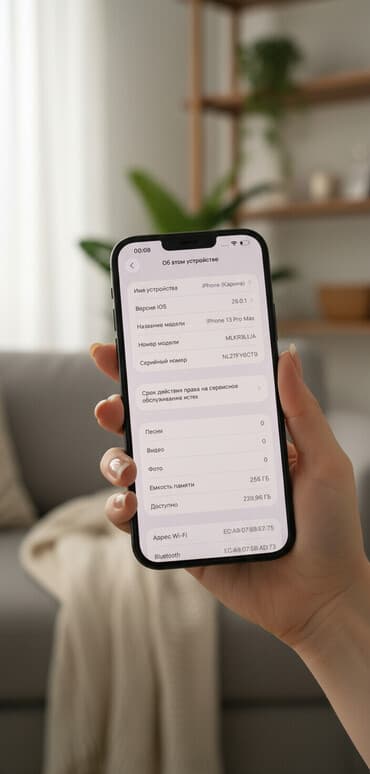 подставка ноутбука: IPhone 13 Pro Max, Б/у, 256 ГБ, Графит, Защитное стекло, Кабель, Коробка, 86 % — 1