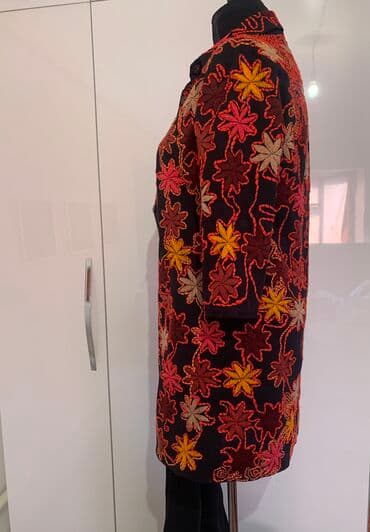 распродажа женской одежды больших размеров: Яркий, летний сюртук женский. Узоры вышиты, ручная работа, размер 48 — 3