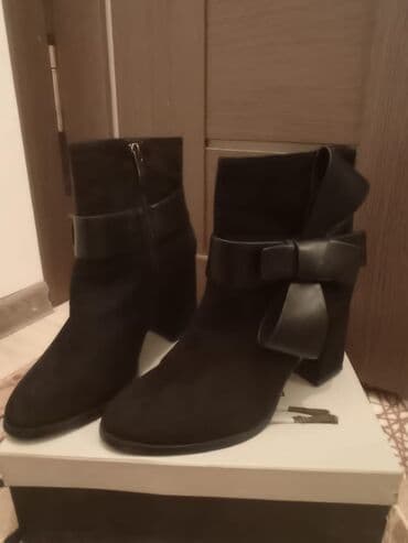 сапоги из натурального меха и кожи: Продаю новые замшевые сапожки, натуральная замша размер 37 — 2