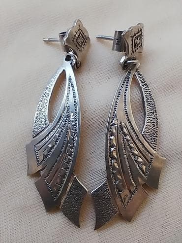 Серебряные серьги, Без вставки, Женские, Новый at lalafo.kg Серебряные серьги, Без вставки, Женские, Новый