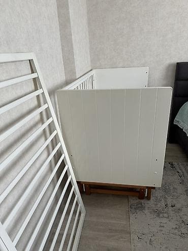 neta v: Детская односпальная кровать, Б/у, Для девочки, Для мальчика, С матрасом, Дерево, Самовывоз — 6