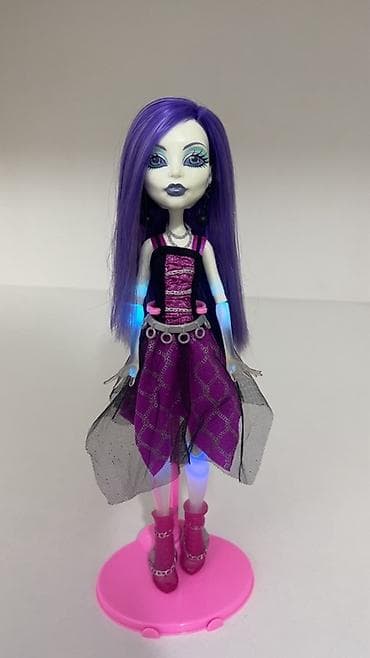 серьги золотые детские: Спектра Monster High, из коллекции «они живые» В идеальном — 2