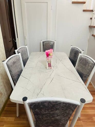 Кухонный стол и стул, Новый, Самовывоз, Платная доставка at lalafo.kg Кухонный стол и стул, Новый, Самовывоз, Платная доставка