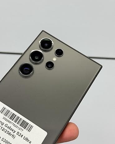 2 сим: Samsung Galaxy S24 Ultra, Б/у, 256 ГБ, цвет - Черный, В рассрочку, 2 SIM, eSIM — 3