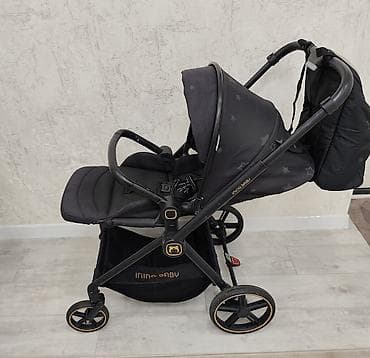 Автокресла: Коляска, цвет - Черный, Б/у — 3