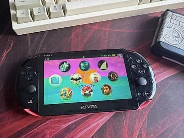 ps v: PS Vita slim (2000), родной кузов, на экране пленка, прошита — 2