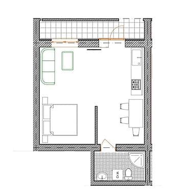 seven development: 1 комната, 48 м², Элитка, 1 этаж, ПСО (под самоотделку) — 7