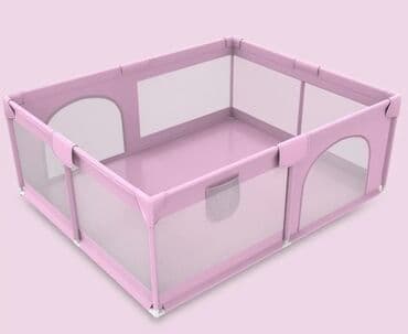 детская игровая палатка: Детские каркасные манежи Манеж детская площадка закрытая с сеткой — 1