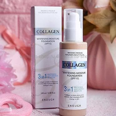 Красота и здоровье: Тональный крем Enough Collagen Whitening Moisture Foundation SPF15 — 1