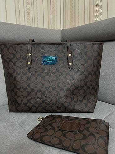 Атайын кийим: Классикалык сумка, Coach, Материалы: Жасалма булгаары, Чечилме капчык, Аялдарга, Жаңы — 1