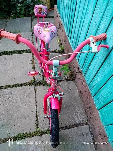 fixed gear: Детский велосипед, 2-колесный, 3 - 4 года, Для девочки, Б/у — 3