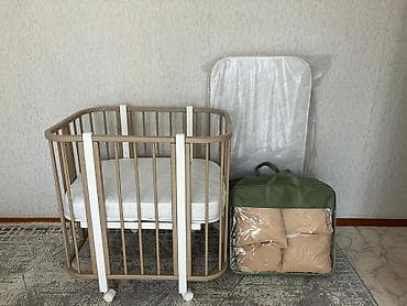 Детская кровать трансформер, Новый, Другой тип, цвет - Бежевый