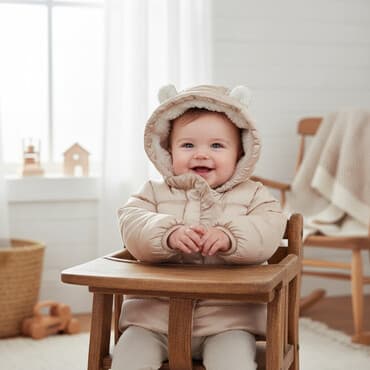 пальто детское демисезонное: Бежевая утепленная куртка для 0-6 месяцев цена 800с — 1