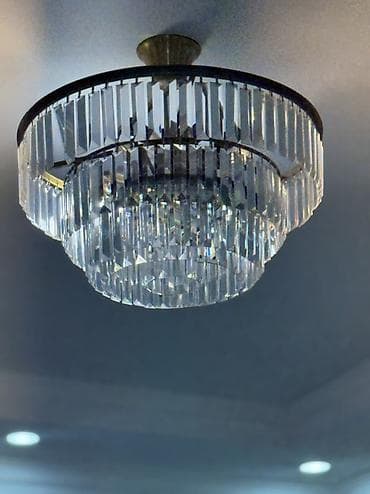 Үй жана бакча: Потолочная хрустальная люстра полупризрачного типа - Конструкция — 2