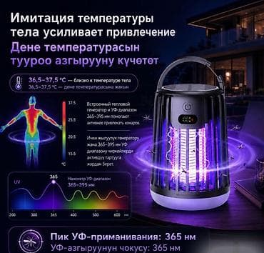 Уничтожитель комаров и москитов Bug Zapper J13 с USB и солнечной — 10
