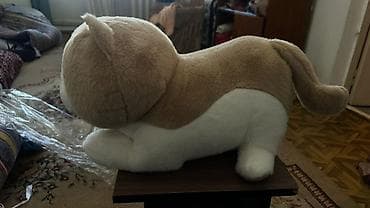 таба котик: Мягкая игрушка-кот плюшевый - Милый котик в лежачей позе с хвостиком — 2