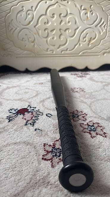 Гантели: Бейсбольная бита, чёрная - Материал: металл (алюминиевый сплав) - — 1