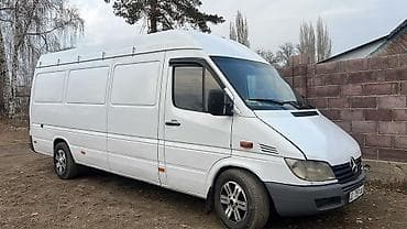 Транспорт: Mercedes-Benz Sprinter фургон, длинная база и высокая крыша. Белый — 1