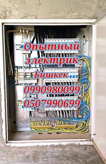 Электриктер: Электрик | Электр шаймандарын демонтаждоо, Видеокөзөмөлүн монтаждоо, Өчүргүчтөрдү монтаждоо 6 жылдан ашык тажрыйба — 1