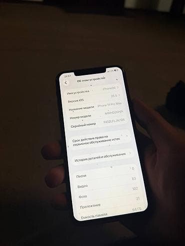iphone 11 pro max: IPhone 11 Pro Max, Б/у, 64 ГБ, Black Titanium, Защитное стекло, Чехол, 100 % — 3