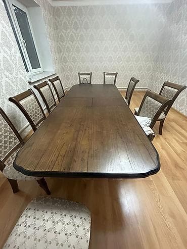 купить стол для покера: Стол и стул для зала, цвет - Коричневый — 1