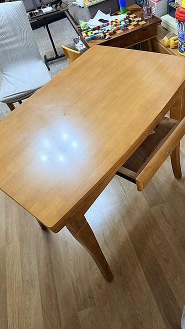 расклад: Стол трансформер из массива дерева размер 90*120 см в раскладном виде! — 2
