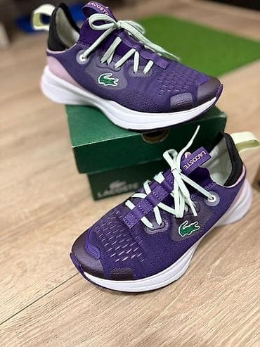 Кроссовки, 36, 37, Lacoste, Б/у, цвет - Фиолетовый, Самовывоз