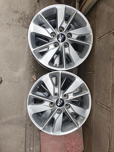 Литые Диски R 16 Kia, Пара, отверстий - 5, Б/у