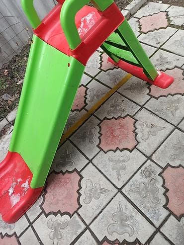 Детская горка Для дома, Пластик, Б/у