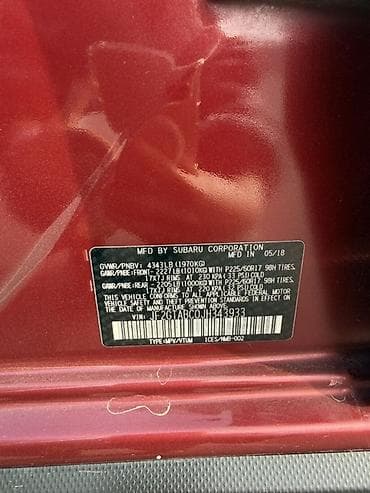 lexus e350: Subaru Crosstrek: 2018 г., 2 л, Автомат, Бензин, Кроссовер — 6