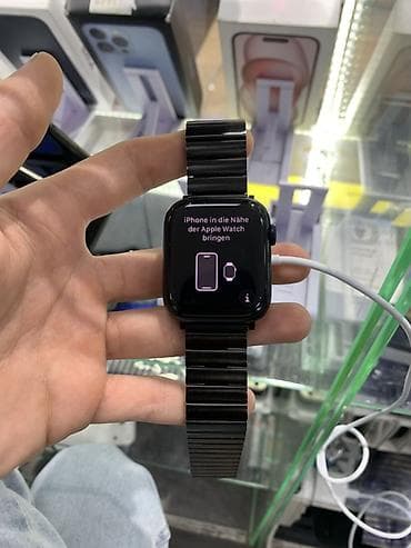 watch 9: Смарт‑часы Apple Watch (корпус темный) с металлическим магнитным — 2