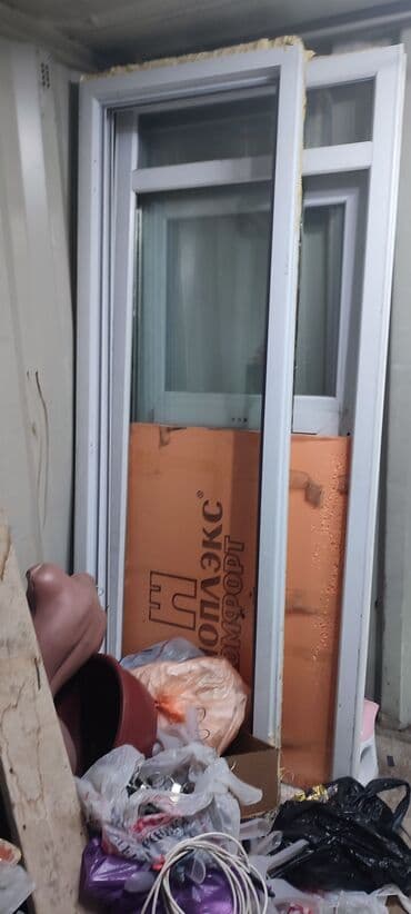 шкафы для балкона: Готовое пластиковое окно, Тип окна: Балконные, Без установки, Без рассрочки — 1