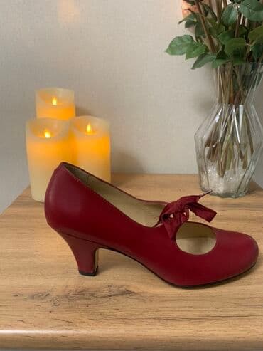 обувь ручной работы бишкек: Туфли, 40, KMB systems, Новый, цвет - Красный, Платная доставка, Самовывоз — 2