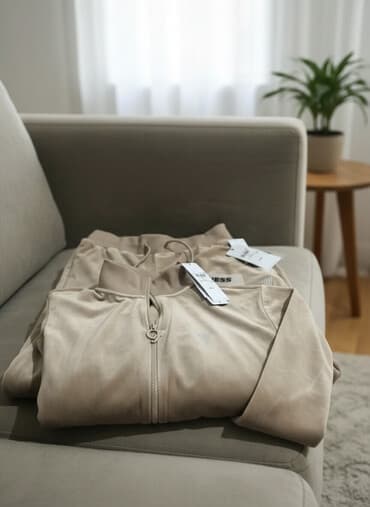 брендовые спортивные костюмы женские: Спортивный костюм, Толстовка, Со стразами, M — 1