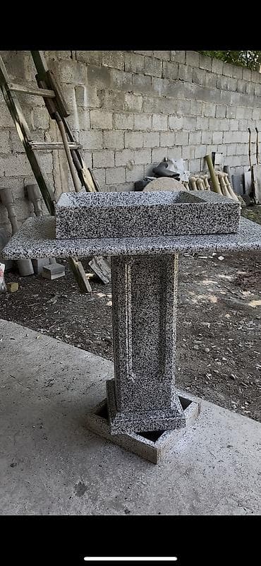 кра: Раковина для ванной, Особенности: Под камень, Овальная форма, Материал: Искусственный камень — 5