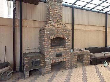 чөп кыркыч: Кирпичные уличные и домашние очаги/комплексы для приготовления на — 1