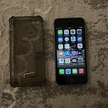 IPhone SE, 128 ГБ, Space Gray, Чехол, 100 %